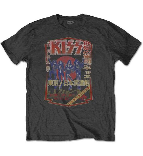 KISS: Destroyer Tour '78 - Charcoal Grey T-Shirt