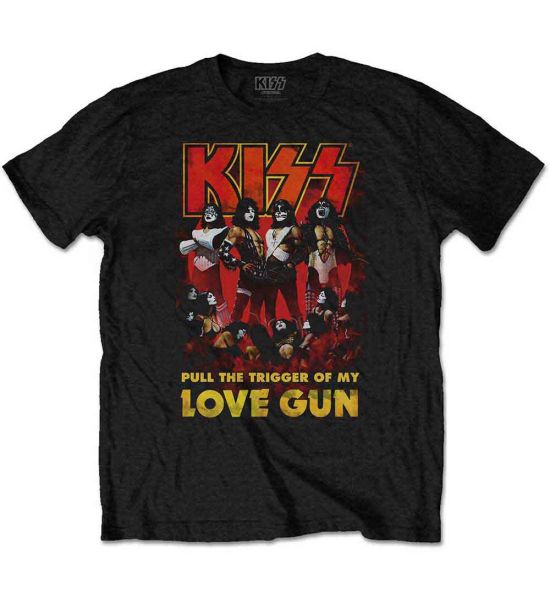 KISS: Love Gun Glow - Black T-Shirt