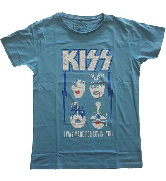 KISS: Made For Lovin' You - Blue T-Shirt