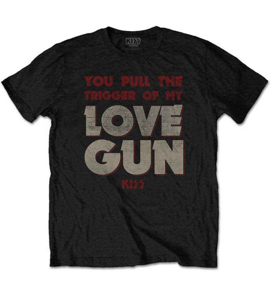 KISS: Pull The Trigger - Black T-Shirt