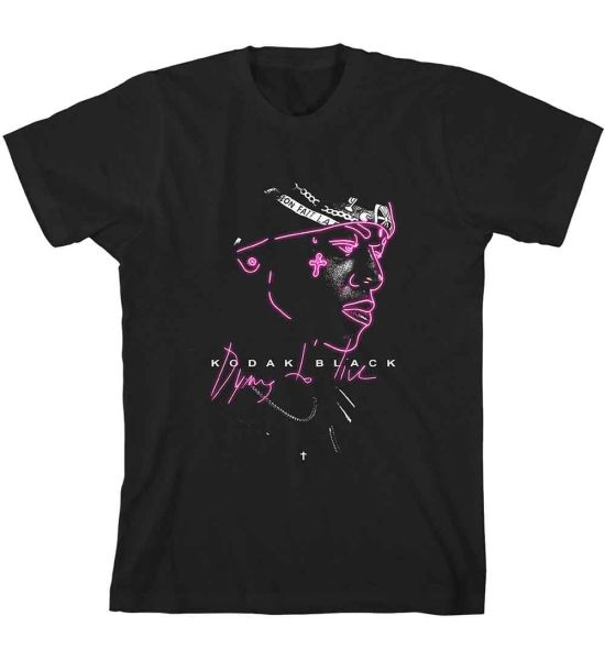 Kodak Black: Neon Outline - Black T-Shirt