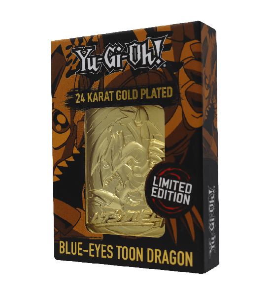 Yu-Gi-Oh!: Blue Eyes Toon Dragon Limited Edition 24K Gold Plated Metal Card