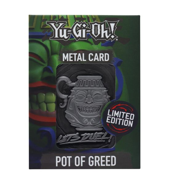 Yu-Gi-Oh!: Pot Of Greed Limited Edition Metal Card