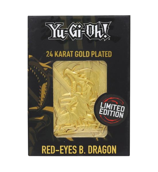 Yu-Gi-Oh!: Red Eyes Black Dragon Limited Edition 24K Gold Plated Metal Card