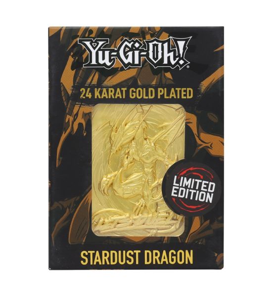 Yu-Gi-Oh!: Stardust Dragon Limited Edition 24K Gold Plated Metal Card Preorder