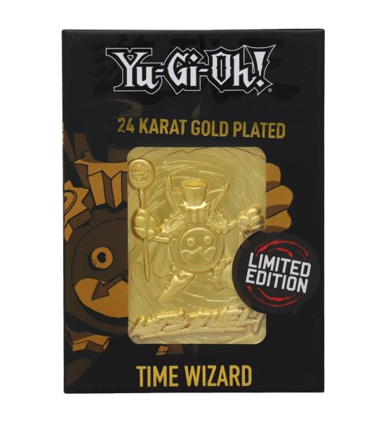 Yu Gi Oh!: Time Wizard Limited Edition 24K Gold Plated Metal Card