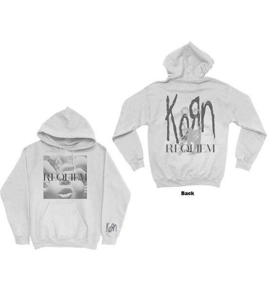 Korn: Requiem (Back Print) - White Pullover Hoodie