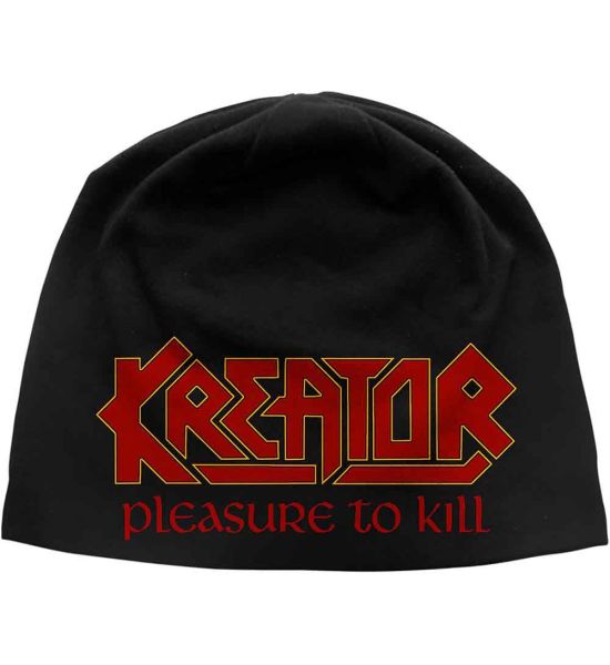 Kreator: Pleasure To Kill (Discharge Print) - Black Beanie Hat Preorder