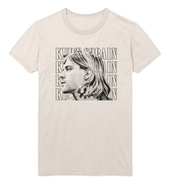 Kurt Cobain: Contrast Profile - Natural T-Shirt