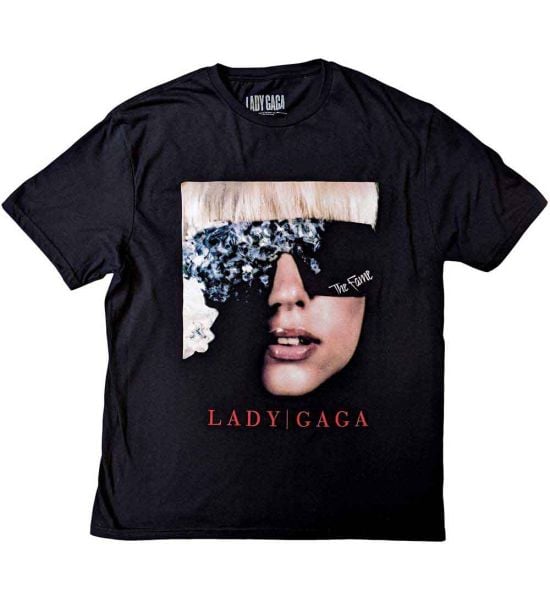 Lady Gaga: The Fame Photo - Black T-Shirt