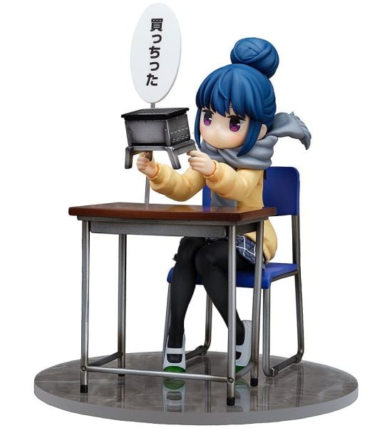 Laid-Back Camp: Rin Shima - Look What I Bought Ver. 1/7 PVC Statue (14cm)