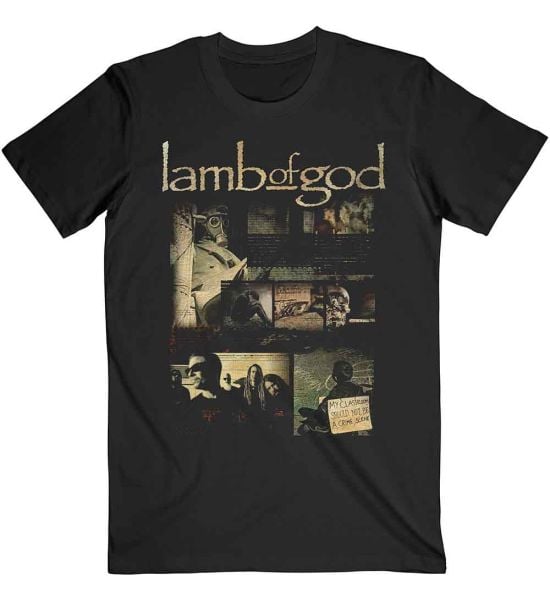 Lamb Of God: Album Collage - Black T-Shirt