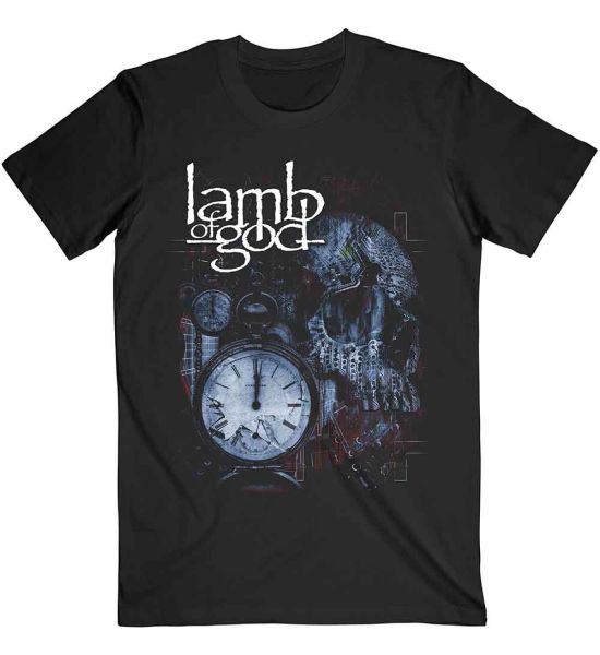 Lamb Of God: Circuitry Skull Recolour - Black T-Shirt