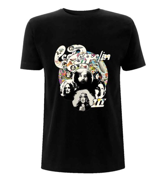 Led Zeppelin: Photo III - Black T-Shirt