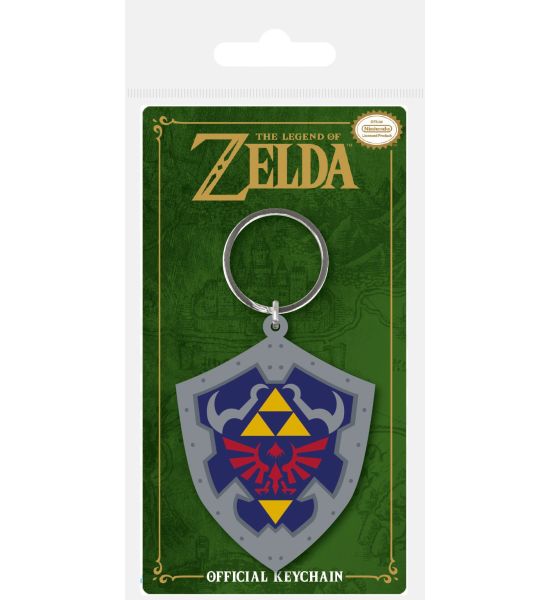 Legend of Zelda: Hylian Shield Rubber Keychain (6cm) Preorder