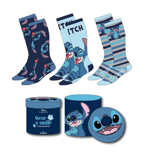 Lilo & Stitch: Crazy Stitch Socks 3-Pack (36-43) Preorder