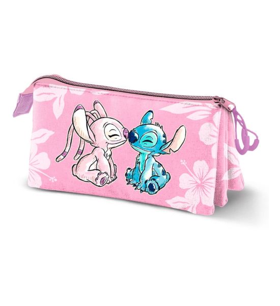 Lilo & Stitch: Pink Triple Pencil Case