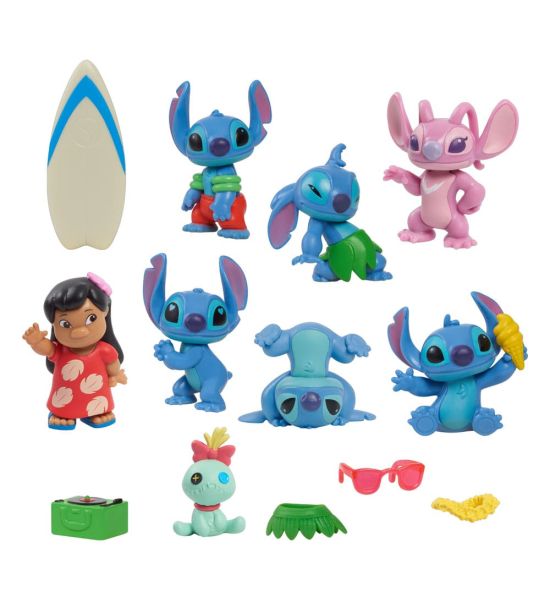 Lilo & Stitch: Stitch Deluxe Figure Set 8-Pack Mini Figure (7cm)