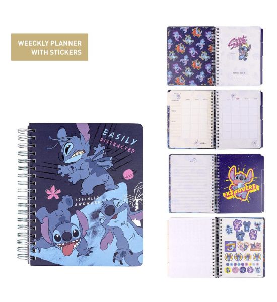 Lilo & Stitch: Stitch Easily Distracted Weekly Planner with Stickers Preorder