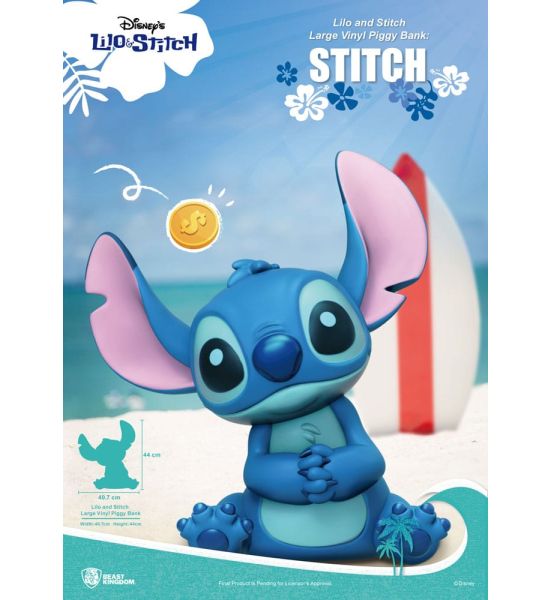 Lilo & Stitch: Stitch Piggy Vinyl Bank (44cm) Preorder