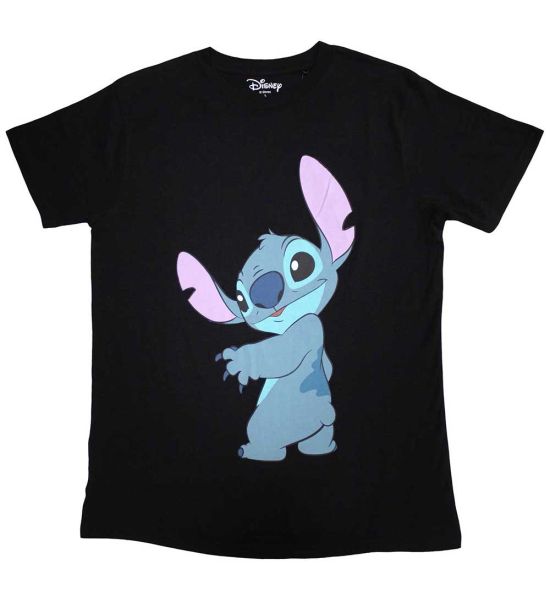 Lilo & Stitch: Stitch Turn - Black T-Shirt