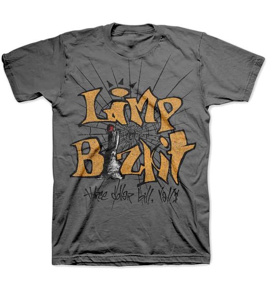 Limp Bizkit: 3 Dollar Bill - Grey T-Shirt