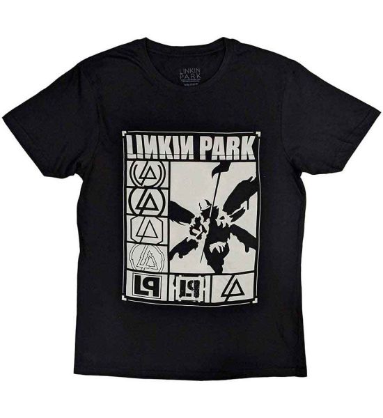 Linkin Park: Logos Rectangle - Black T-Shirt