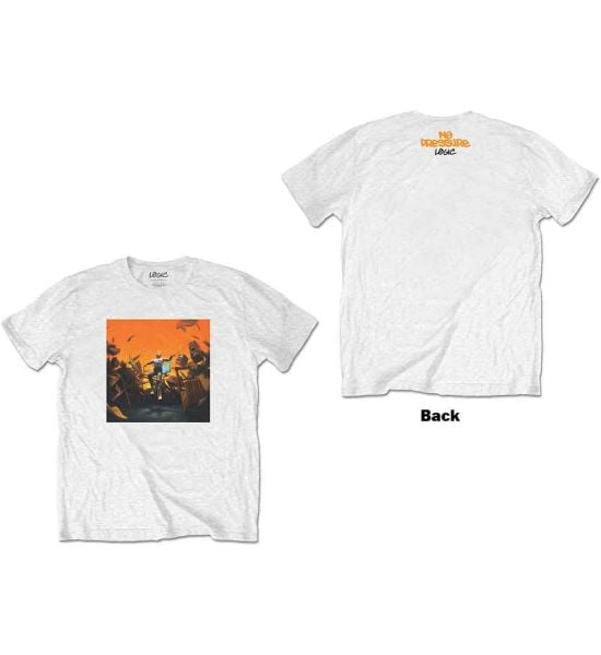 Logic: No Pressure (Back Print) - White T-Shirt