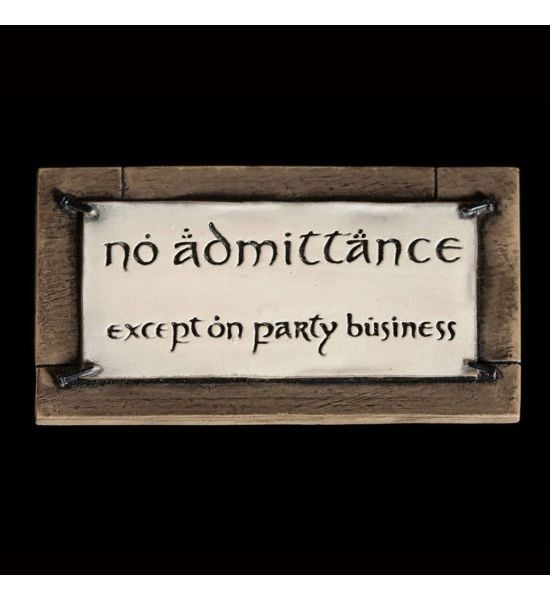 Lord of the Rings: No Admittance Magnet Preorder