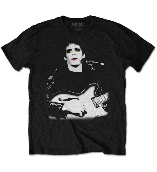 Lou Reed: Bleached Photo - Black T-Shirt