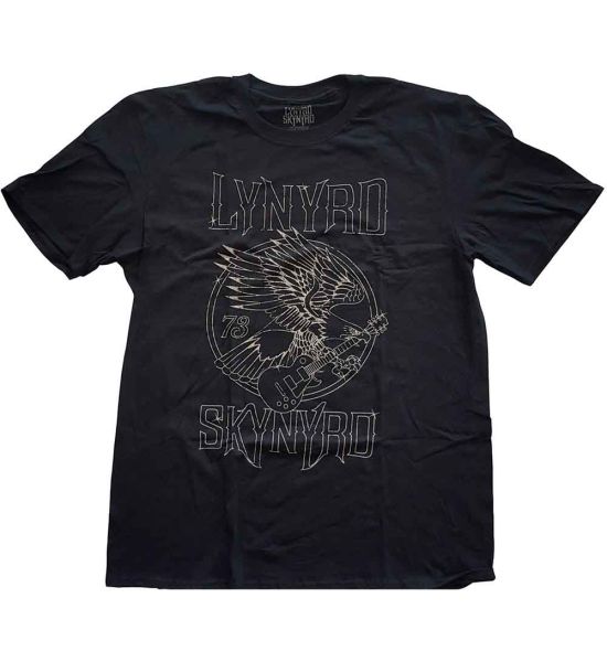 Lynyrd Skynyrd: 73 Eagle Guitar - Black T-Shirt