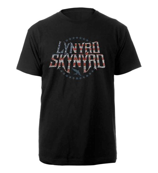 Lynyrd Skynyrd: Stars & Stripes - Black T-Shirt