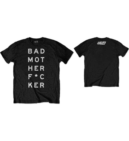 Machine Gun Kelly: Bad Mo-Fu (Back Print) - Black T-Shirt