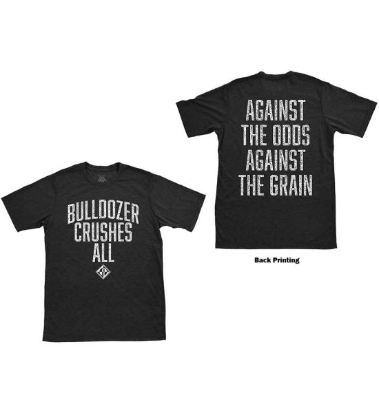 Machine Head: Bulldozer (Back Print) - Heather Grey T-Shirt