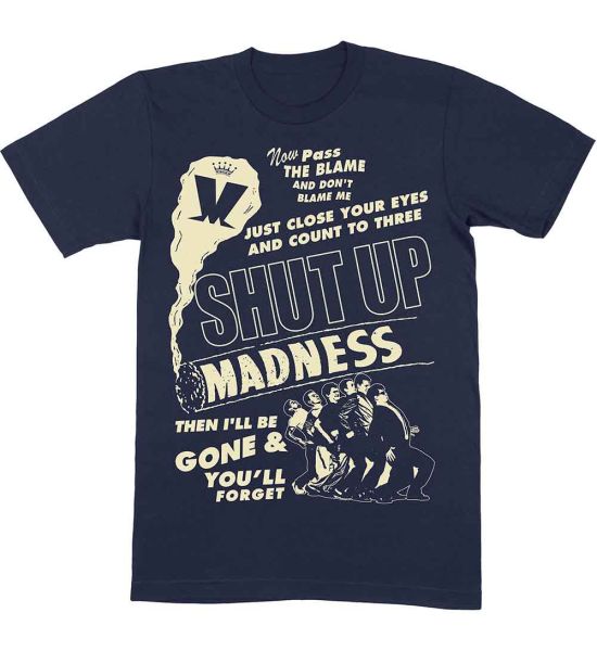 Madness: Shut Up - Navy Blue T-Shirt