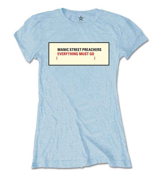 Manic Street Preachers: Everything Must Go - Ladies Blue T-Shirt