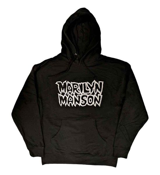 Marilyn Manson: Classic Logo - Black Pullover Hoodie