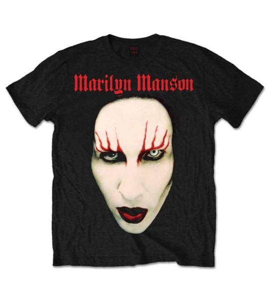 Marilyn Manson: Red Lips - Black T-Shirt