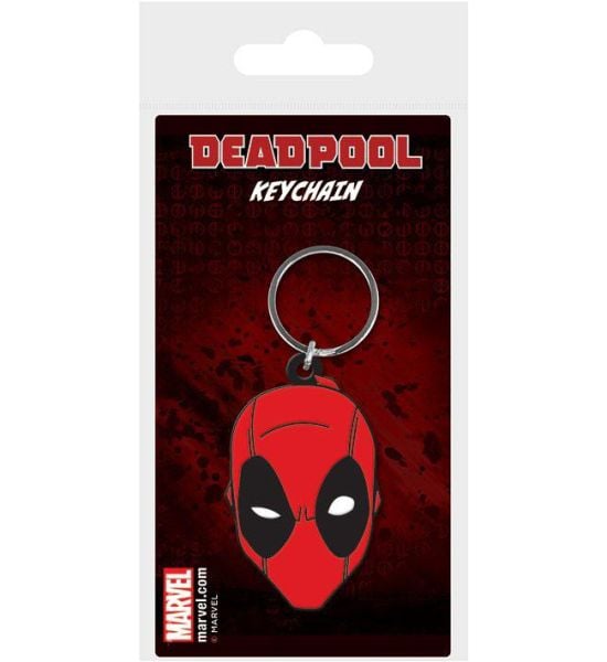 Marvel Comics: Deadpool Face Rubber Keychain (6cm) Preorder