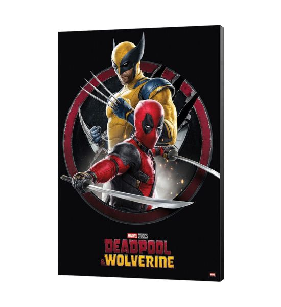 Marvel: Deadpool & Wolverine Wooden Wall Art 01 Action (35x50cm) Preorder