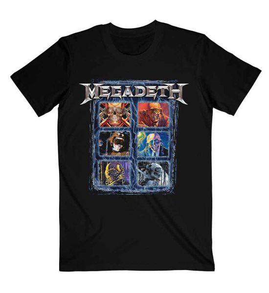 Megadeth: Vic Head Grid - Black T-Shirt