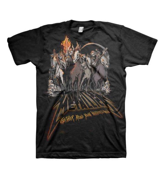 Metallica: 40th Anniversary Horsemen - Black T-Shirt