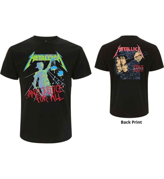 Metallica: And Justice For All (Original) (Back Print) - Black T-Shirt