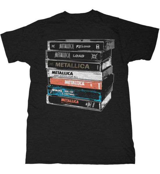 Metallica: Cassette - Black T-Shirt