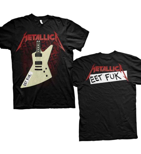 Metallica: Eet Fuk (Back Print) - Black T-Shirt