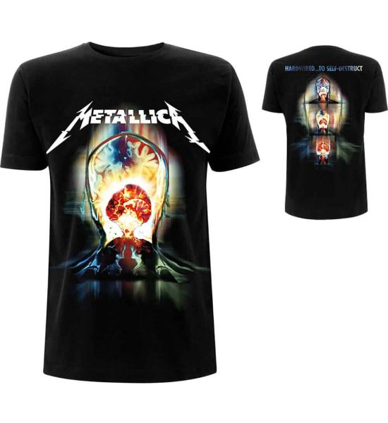 Metallica: Exploded (Back Print) - Black T-Shirt