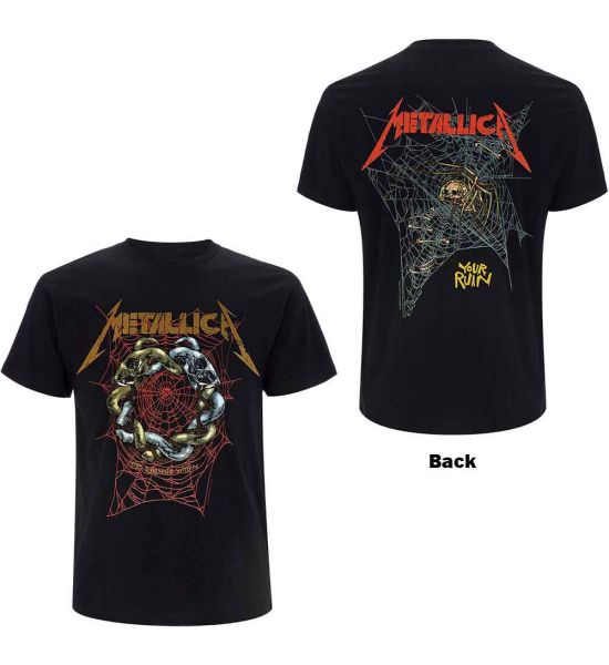 Metallica: Ruin/Struggle (Back Print) - Black T-Shirt