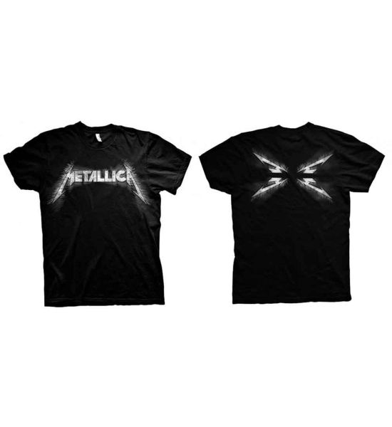 Metallica: Spiked (Back Print) - Black T-Shirt