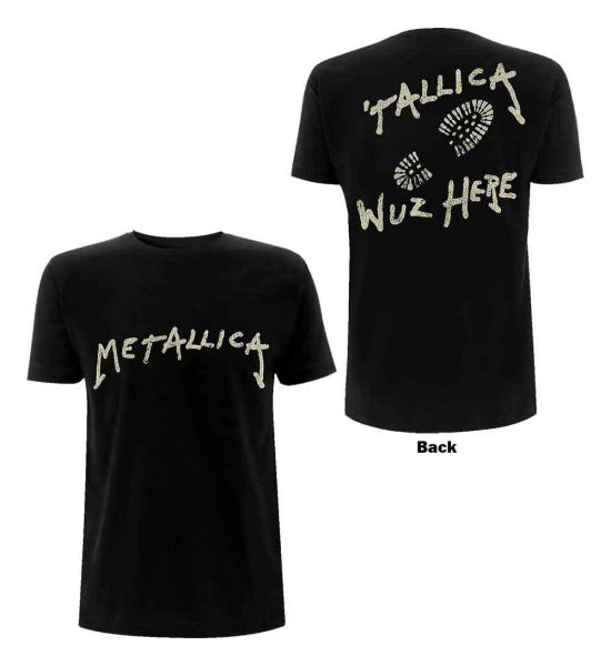 Metallica: Wuz Here - Black T-Shirt