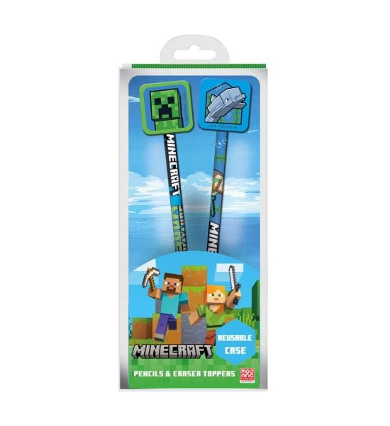 Minecraft: Pencil with Topper 2-Pack Preorder